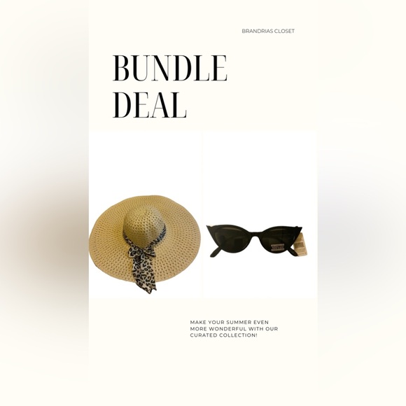 Accessory Bundle-Beach Hat and Sunglasses - Picture 2 of 10